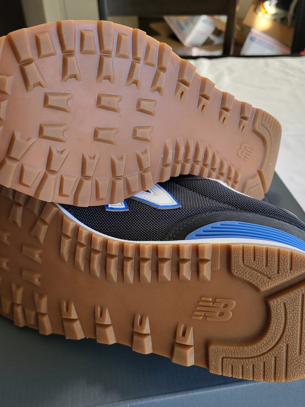 *NEW*New Balance 515 Lifestyle Sneaker Grey Blue Suede Shoe Men's 9 Women's 10.5 - Picture 6 of 7